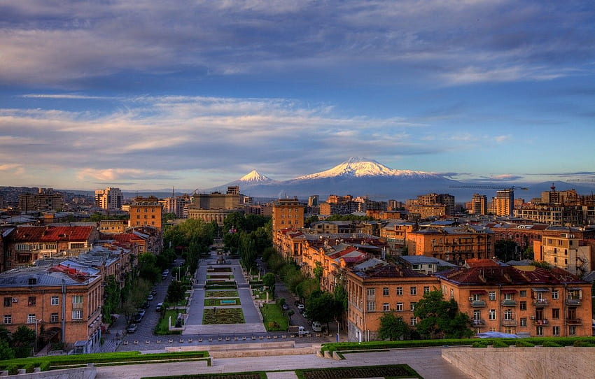 Armenien, Jerewan, Kaskad für HD-Hintergrundbild