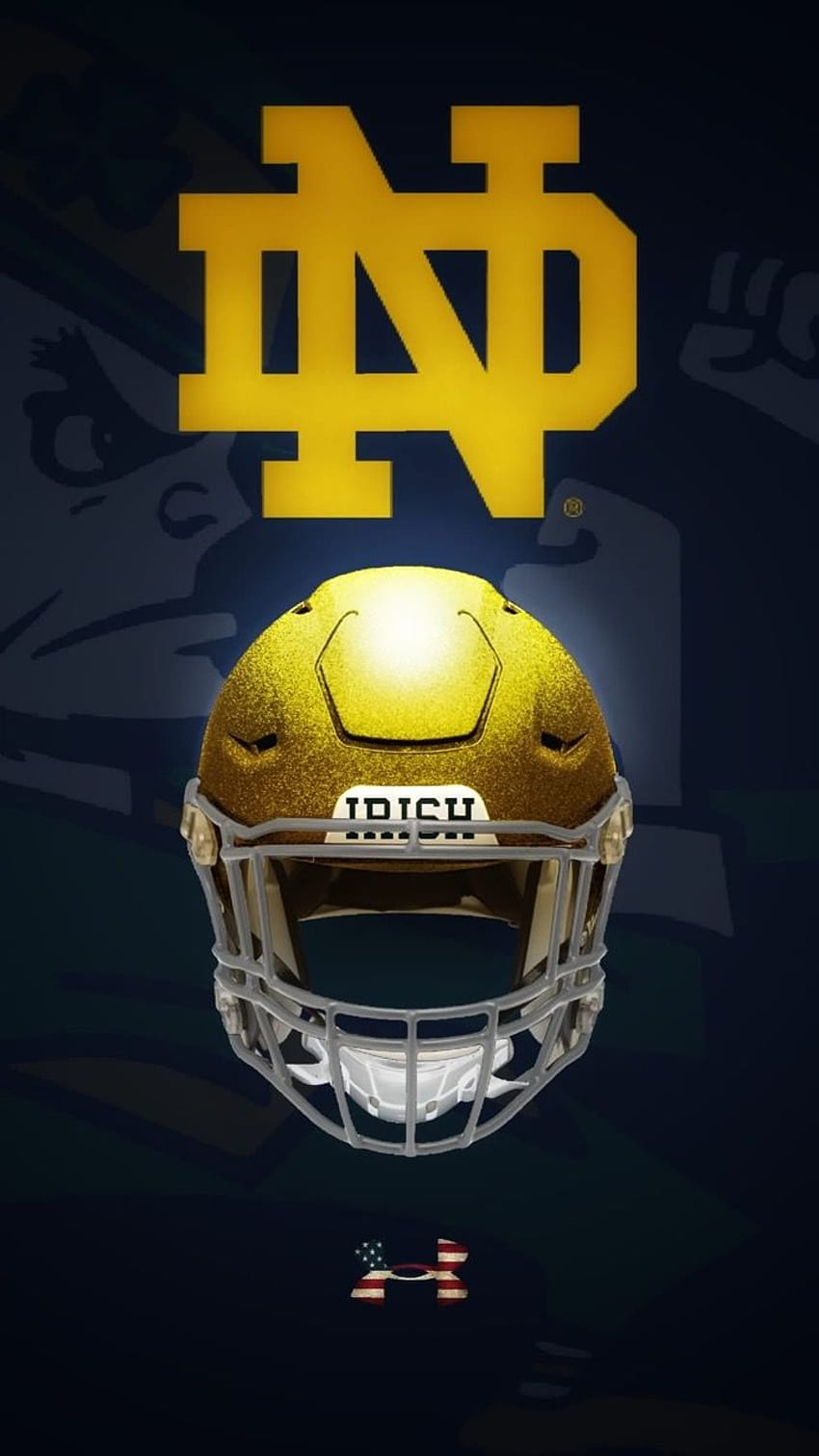 Need a NEW WALLPAPER for your Smartphone Here you GO IRISH GO  Fighting  irish logo Notre dame football Notre dame fighting irish football