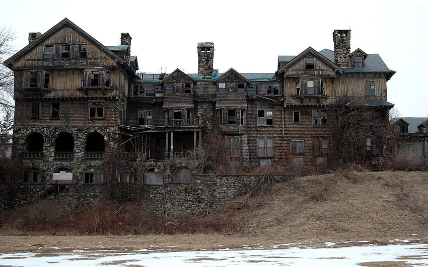 Abandoned Mansion, Abandoned House HD wallpaper