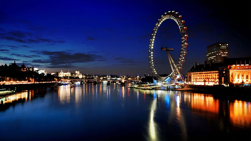 London Night, London Night Skyline HD wallpaper