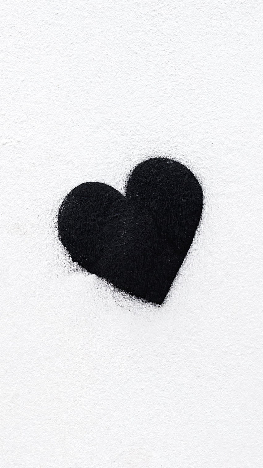 Black Heart, black love heart HD phone wallpaper
