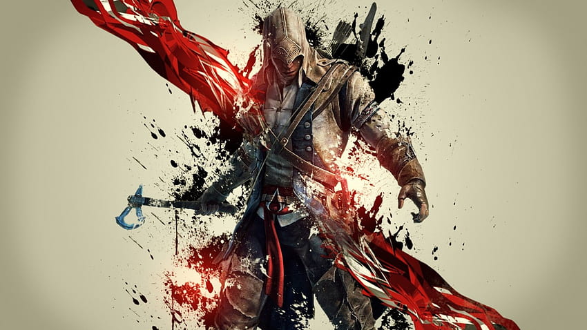 Assassin's Creed III, Amerikaner, Eingeborener, Connor, Spiel, Krieger HD-Hintergrundbild