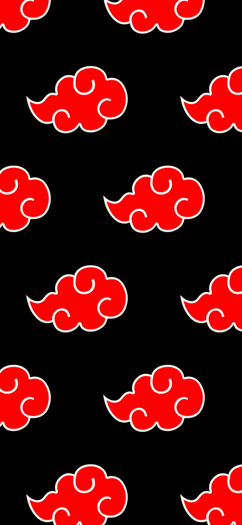 Akatsukis Wolke amoled, Naruto Amoled HD-Handy-Hintergrundbild