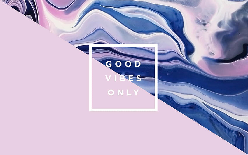 Positive Vibe Aesthetic Background iPad Wallpaper 