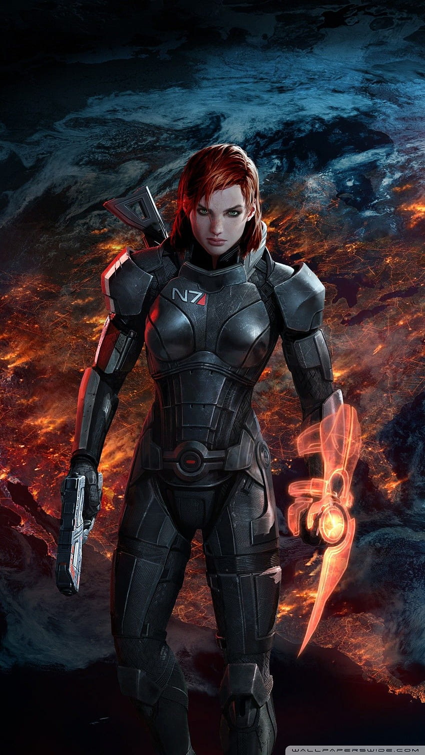 Mass Effect 3 FemShep phone by paul63. Mass effect tattoo, Mass effect art, Mass effect 3, Mass Effect 3 iPhone HD phone wallpaper