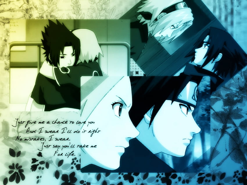 Sakura & Sasuke, bunt, Junge, Liebe, süß, Mädchen HD-Hintergrundbild
