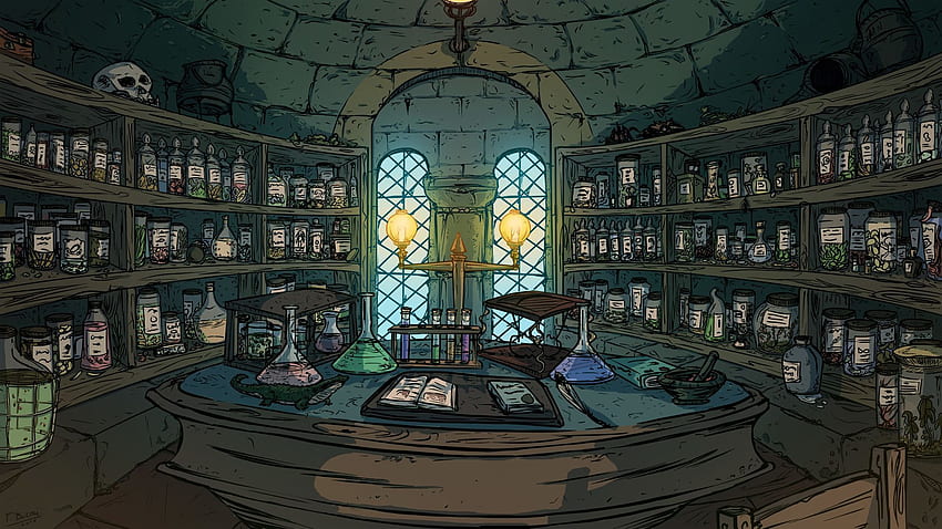 ArtStation - Potion Room. Sala de Poções, Thiago Baltar. New, Harry Potter Concept Art HD wallpaper