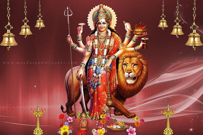 Durga, Maa Sherawali fondo de pantalla