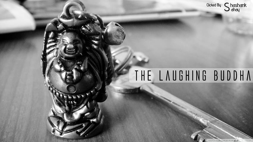 The Laughing Buddha Ultra Background for, Buddha Black And White HD wallpaper