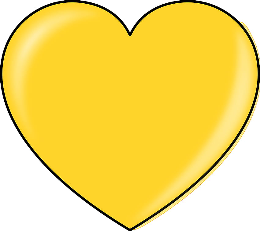 GOLD HEART, Clip Art, Clip Art, Yellow Hearts HD wallpaper | Pxfuel