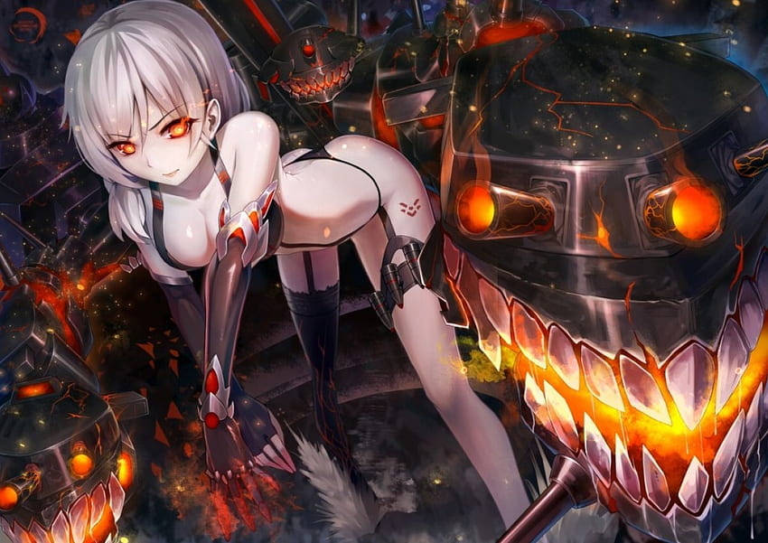 Abyssal Girl, Anime Girl, Kancolle, Kantai Collection, Abyssal HD wallpaper