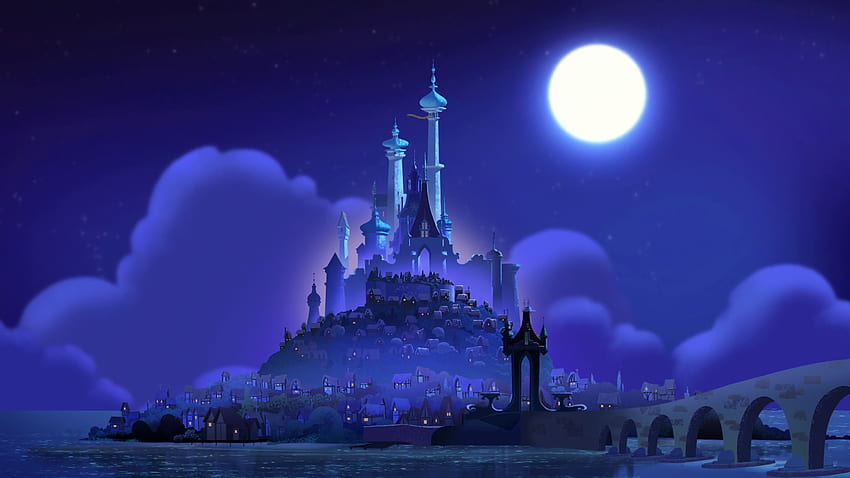 I don't know why but the castle looks very, very huge on this shot. Visible size difference from the original movie (1st day of my series) – “The Beauty of Tangled”, Castle Balcony HD wallpaper