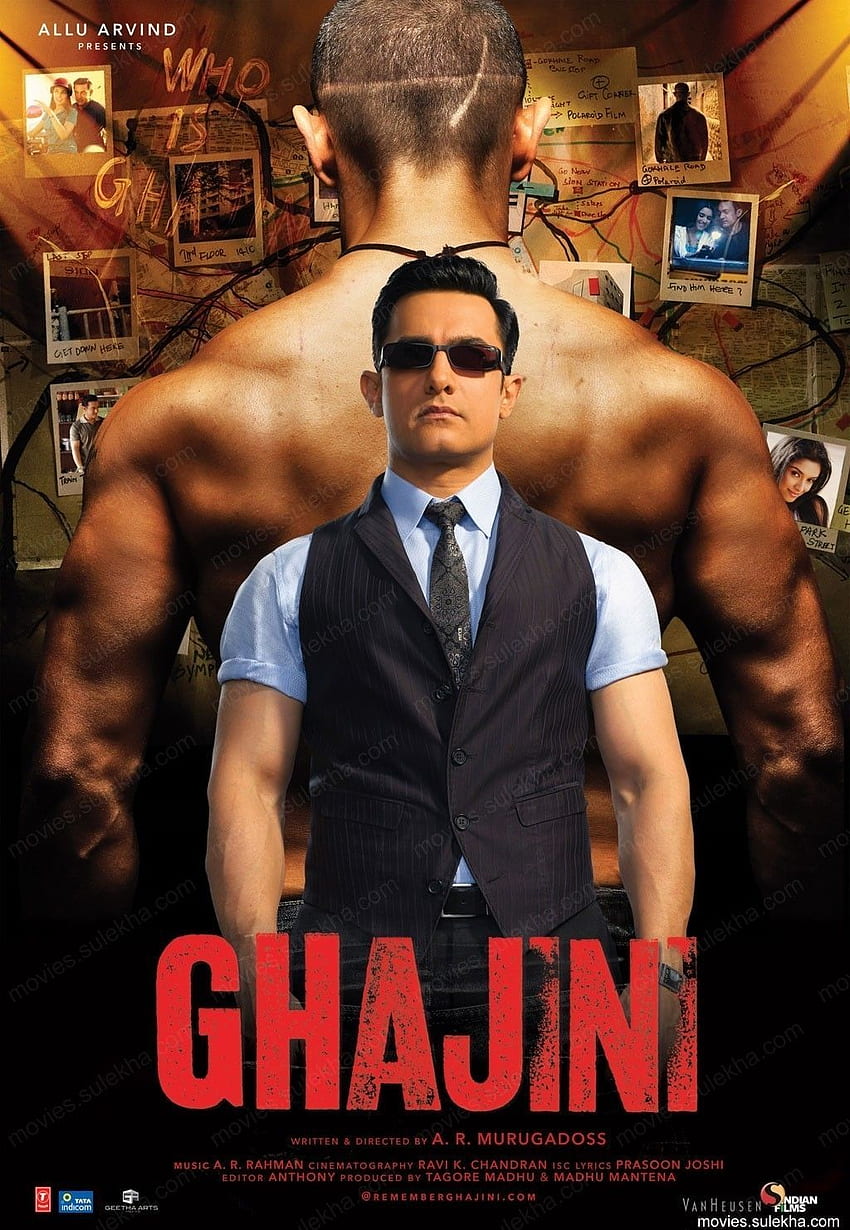 Ghajini (2008). Film, Bollywood, film afişleri Tapeta na telefon HD