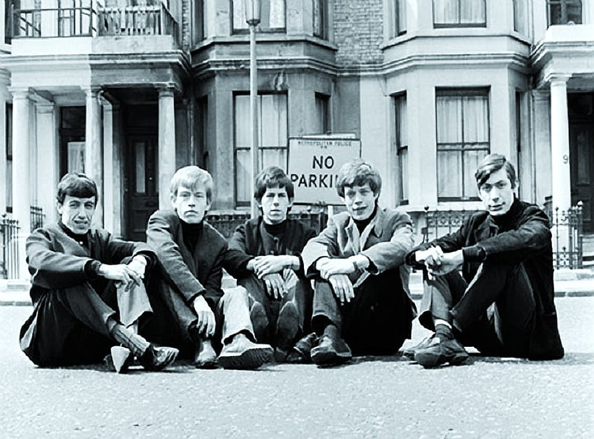 Rolling Stones 1960 (1963), 1963, strzelać, pierwszy, siedzenie, lata 60., ulica, toczące się kamienie Tapeta HD