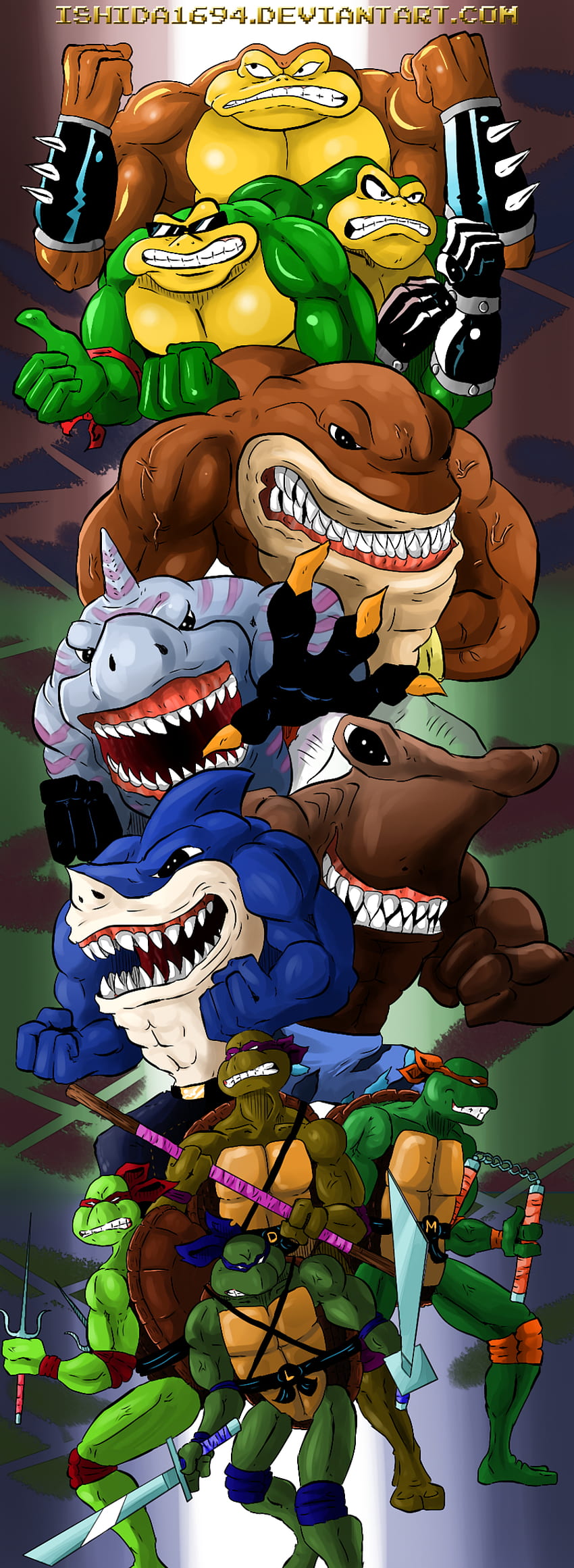 COMMISSION: TMNT vs STREET SHARKS vs BATTLE TOADS by Ishida1694 - Saturday Morning , , , Icon and : Ravepad - the place to rave about anything and everything! HD phone wallpaper