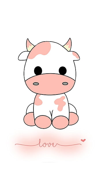 Strawberry cow cute pink HD phone wallpaper  Peakpx