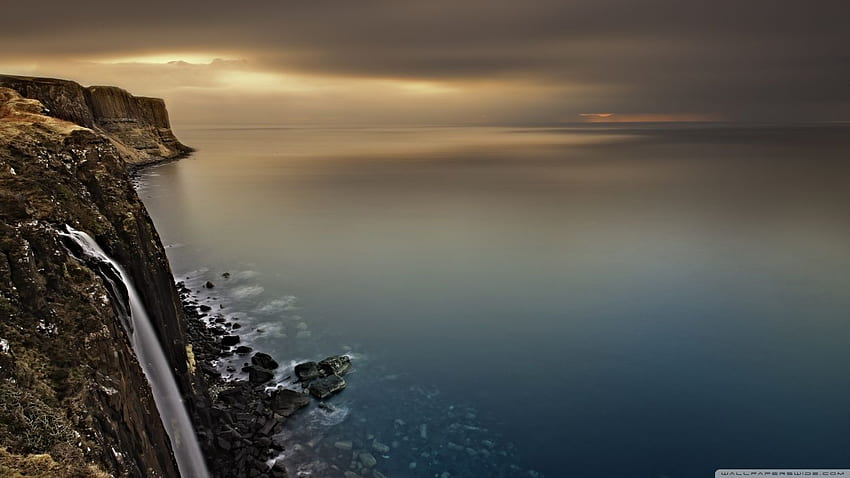 น้ำตกชายฝั่งสกอตแลนด์ ❤ สำหรับ ชายฝั่งสูงของสวีเดน วอลล์เปเปอร์ HD