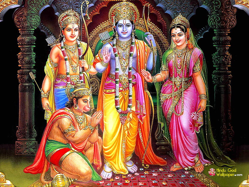 Ram Darbar, Lord Rama HD wallpaper