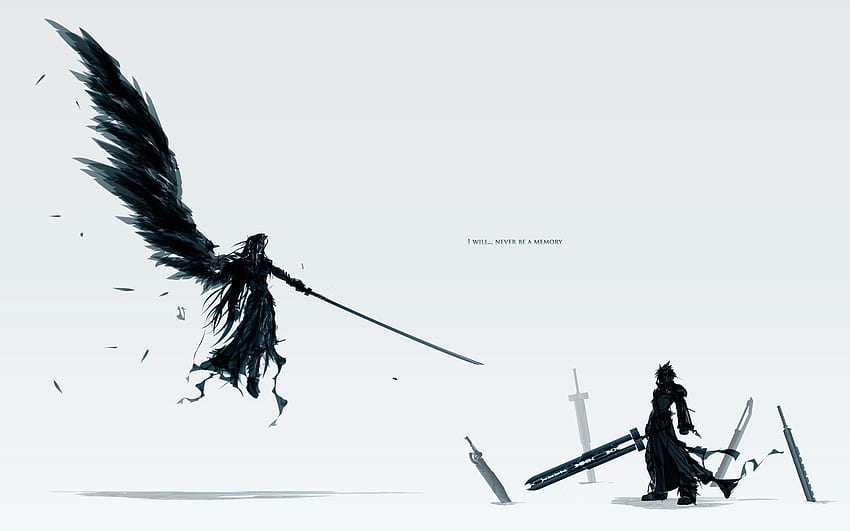 Sephiroth (ไฟนอลแฟนตาซี) และพื้นหลัง Cloud vs Sephiroth วอลล์เปเปอร์ HD
