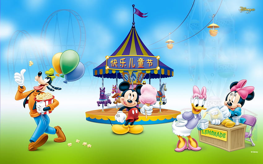 Mickey Mouse & Friends FunFair . Mickey Mouse & Friends FunFair stock HD wallpaper