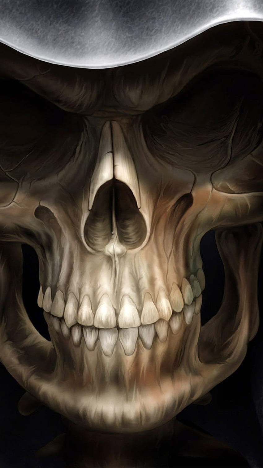 3D Skull Design for and Mobiles HD phone wallpaper