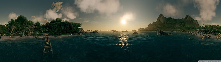 พบก้อนมหาสมุทรสีน้ำเงินเข้ม วิดีโอเกม Crysis Art K วอลล์เปเปอร์ HD