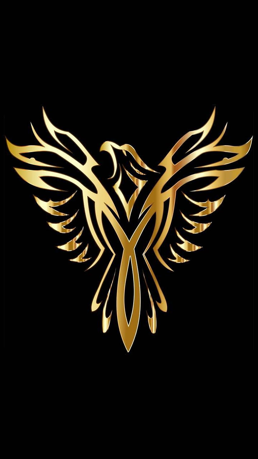 Águia dourada, logotipo da águia Papel de parede de celular HD