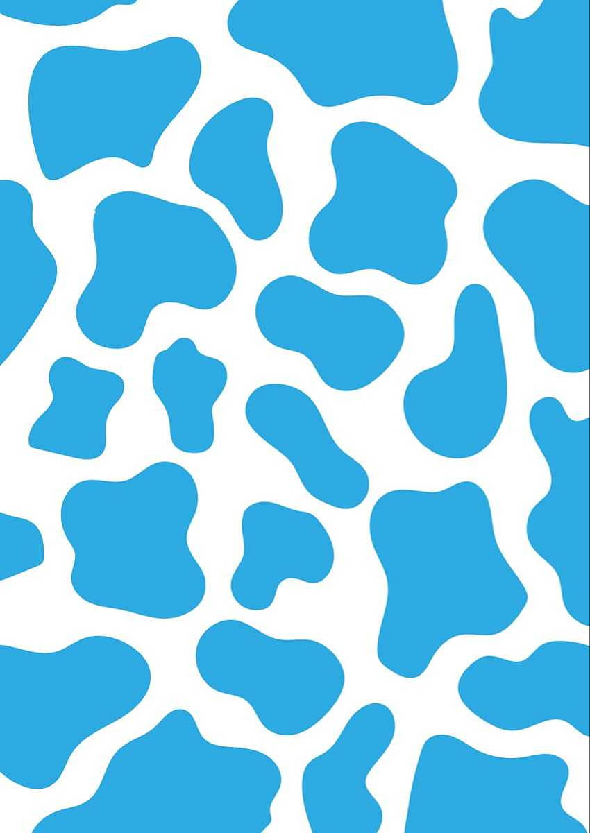 Blue Cow Print - Awesome HD phone wallpaper
