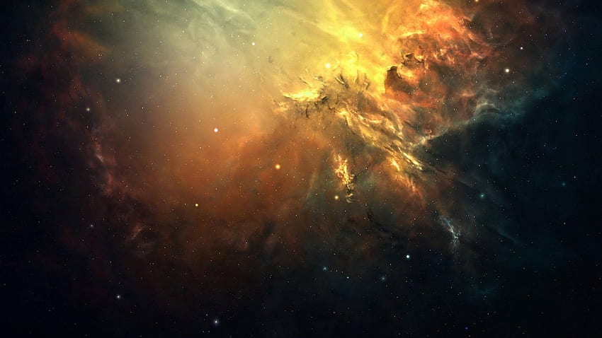 galaxia, espacio, luz, espacio, y , espacio naranja fondo de pantalla