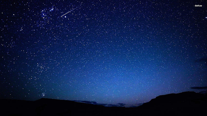 Gwiaździste niebo, pustynna noc Tapeta HD