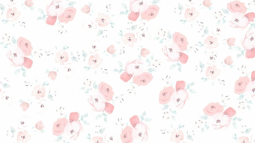Floral. Floral , Pink floral background, Cute girl, Shabby Chic HD wallpaper