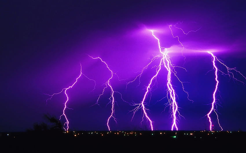 lightning strike and HQ . Purple lightning, Lightning strikes, Lightning, Cool Lightning Storm HD wallpaper