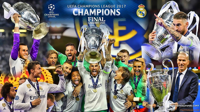 Vencedores da Liga dos Campeões do Real Madrid 2017 papel de parede HD