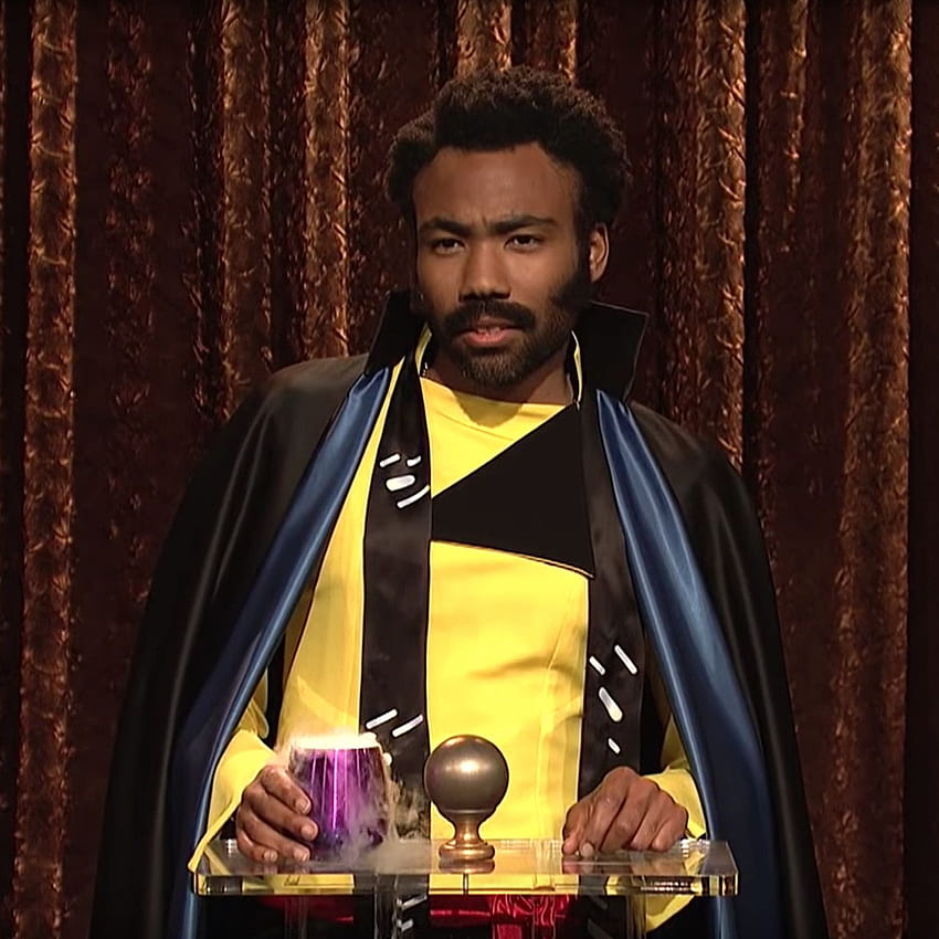 Donald Glover's Lando Calrissian asked a pointed question about HD phone wallpaper