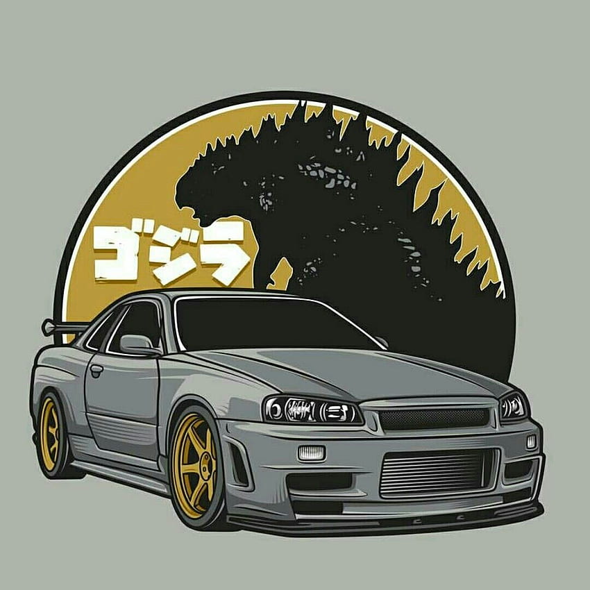 GTR34. Godzilla. Nissan gtr Skyline, Nissan Skyline, Nissan Skyline gt HD-Handy-Hintergrundbild
