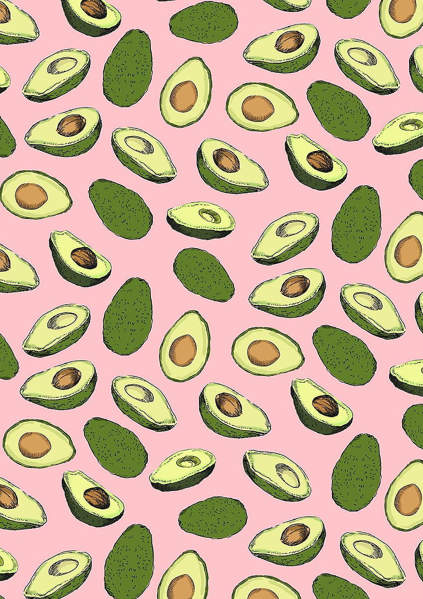 Avocado Print. Green phone, Fruit , Cute avocado HD phone wallpaper
