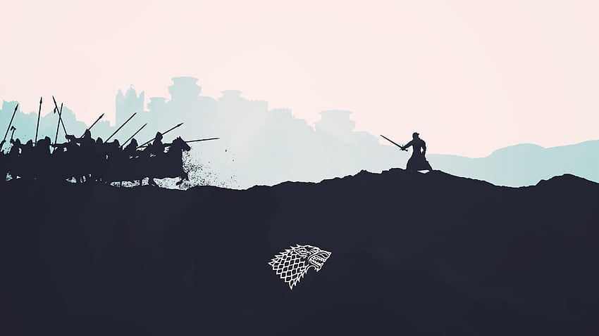 Game Of Thrones-Hintergrund - Minimalistisches Macbook, minimalistischer Gaming-PC HD-Hintergrundbild