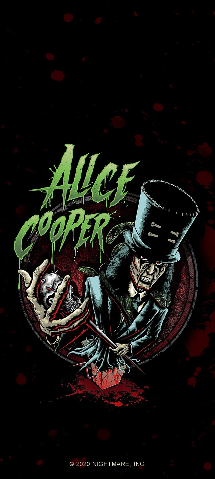 Алис Купър, изкуство, съдове за напитки HD тапет за телефон
