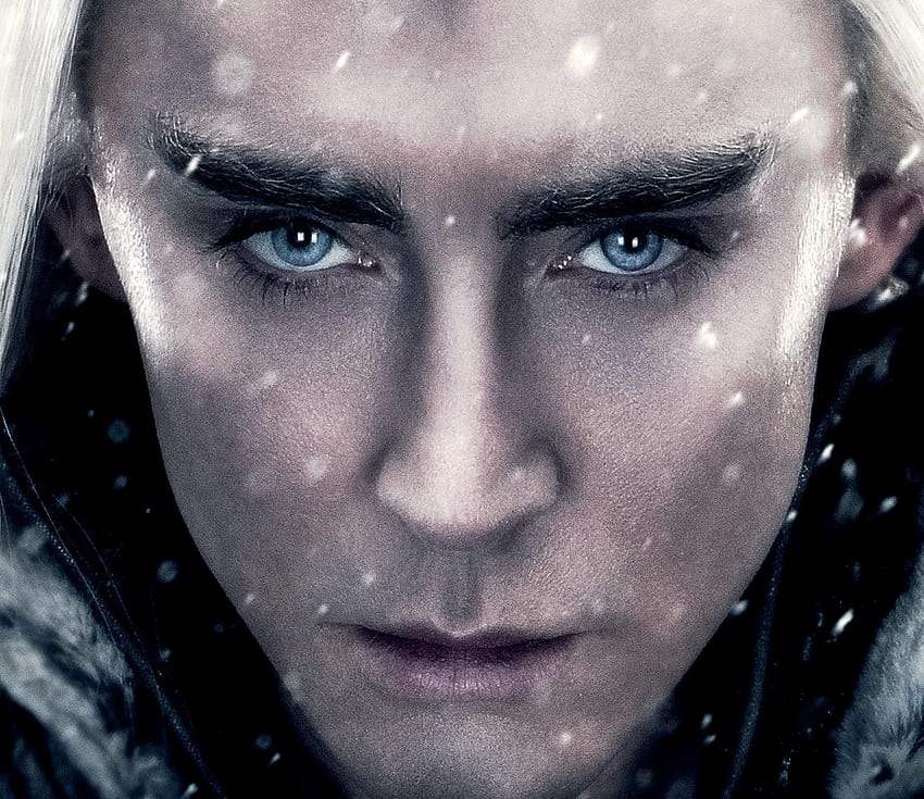 The Hobbit (2012-2014), blue, man, eyes, poster, elf, the hobbit, fantasy, king, actor, face, thranduil, Lee Pace HD wallpaper