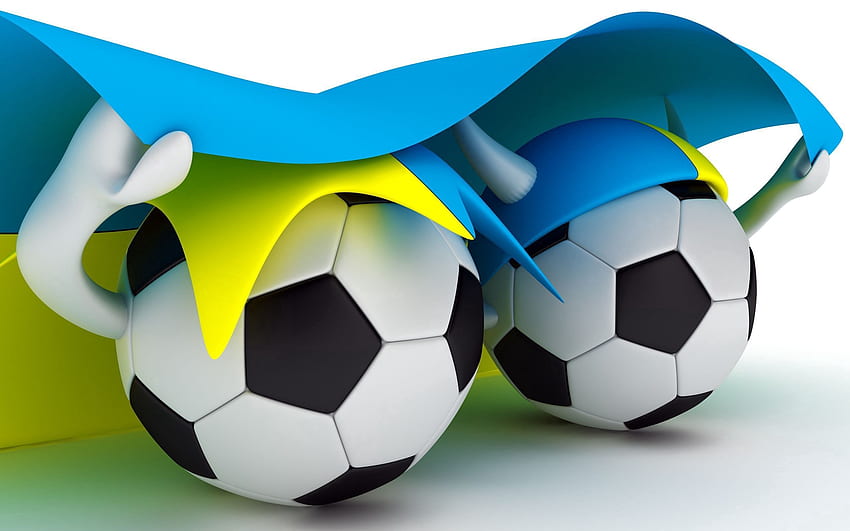 Olahraga, Sepak Bola, Bola, Bendera, Ukraina Wallpaper HD