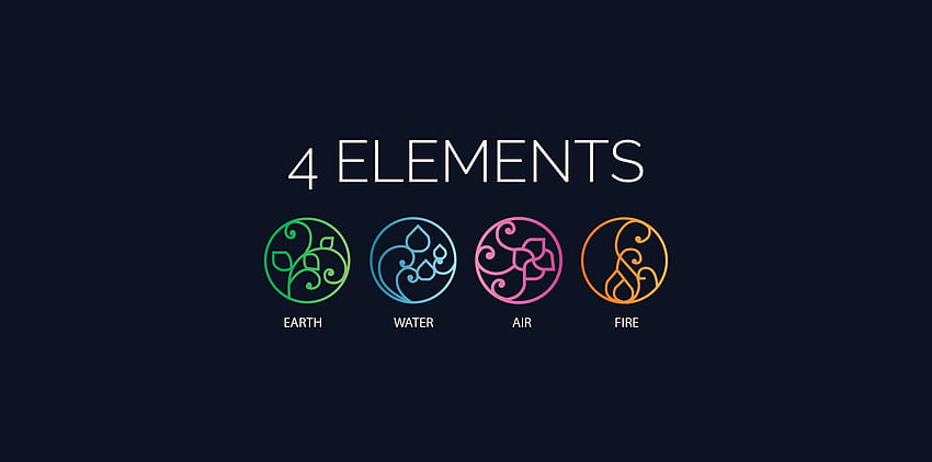 Cztery Żywioły, Symbol Elementu Powietrza Tapeta HD