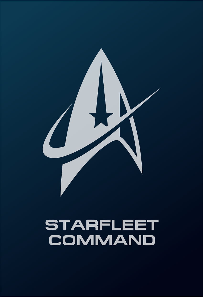 Star Trek Logo Flat Design Starfleet Command (2255 - Discovery). Seni star trek, Star trek, poster Star trek wallpaper ponsel HD