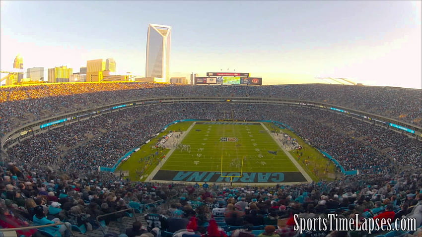 NFL Time Lapse: Bank of America Stadium (Carolina Panthers - End Zone) - YouTube papel de parede HD