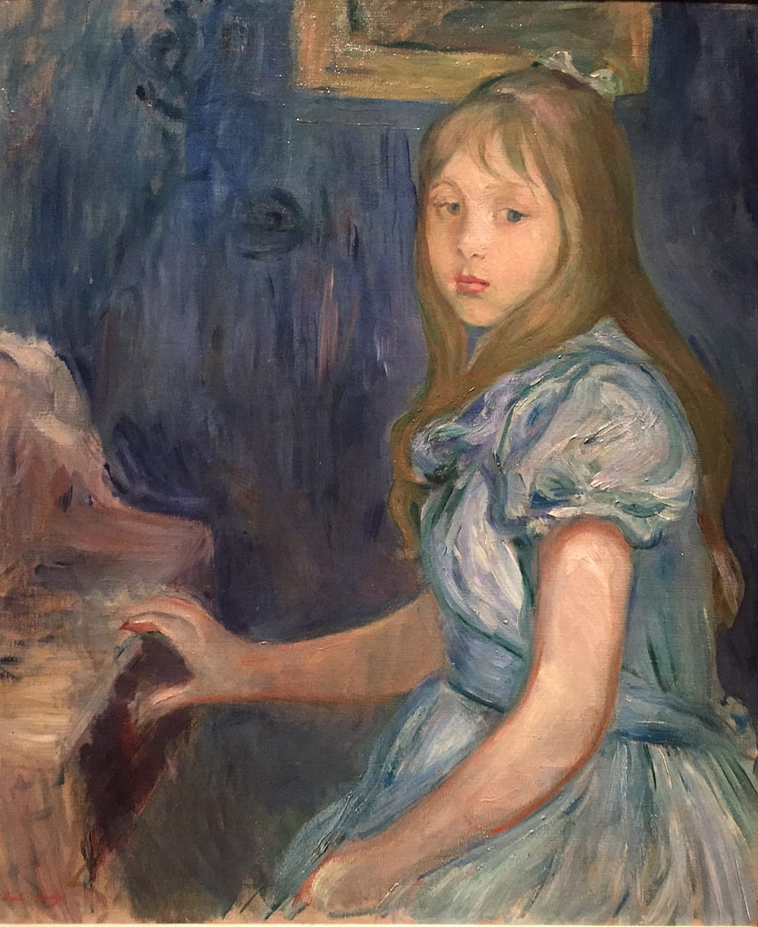 Berthe Morisot Lucie Léon at the Piano 1892 HD phone wallpaper