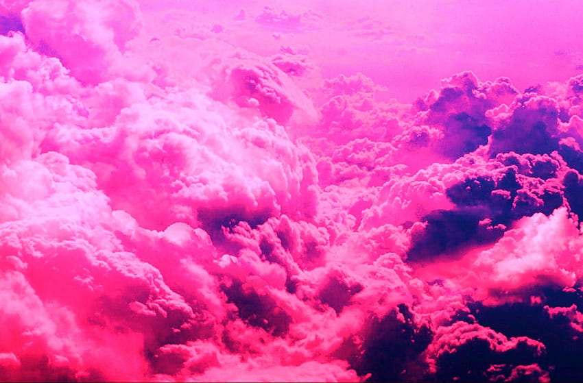 Pink Clouds Twitter Background. Beautiful Clouds , Peaceful Clouds and Clouds Airship, Hot Pink Aesthetic HD wallpaper