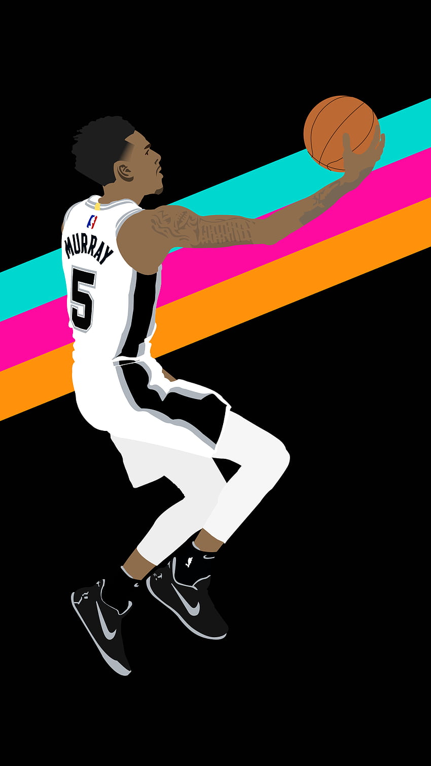 I made a Dejounte wallpaper to ease the pain of the Kawhi one I