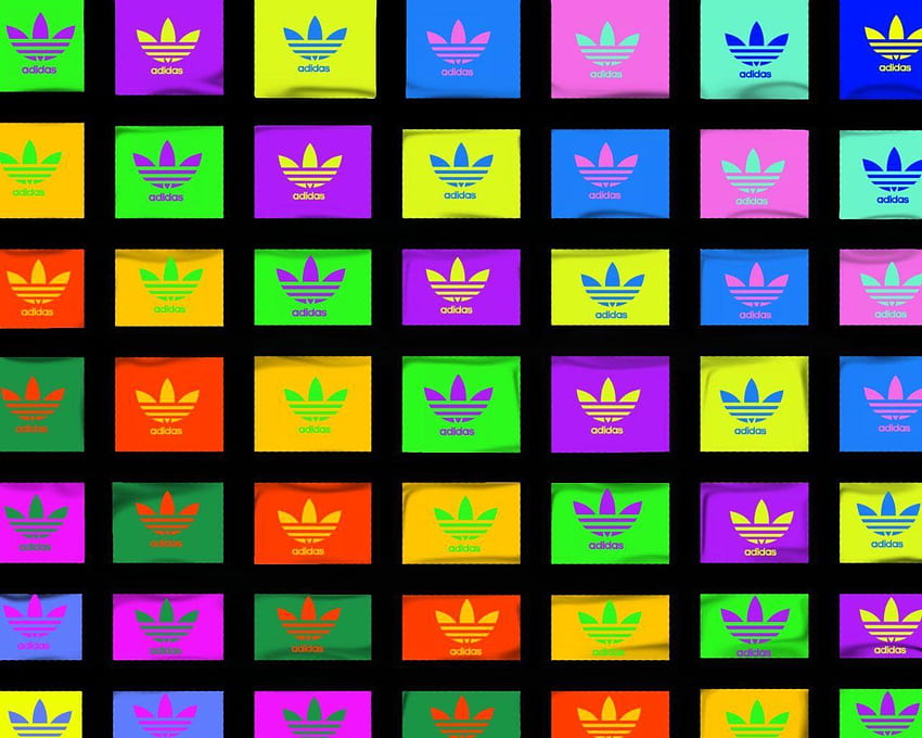 Warna Adidas, Logo Adidas Berwarna-warni Wallpaper HD