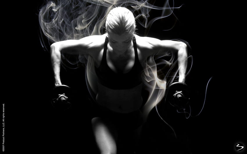 Fitness Black And White, Health Fitness HD wallpaper