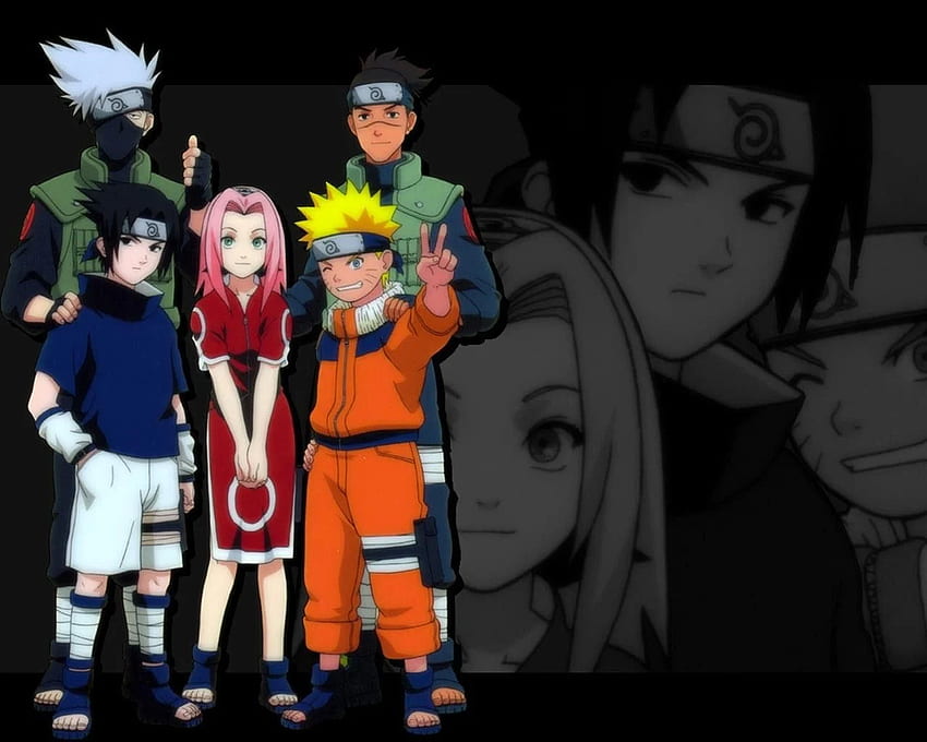 anime, Uzumaki Naruto, Uchiha Sasuke, Hatake Kakashi, Haruno Sakura HD wallpaper
