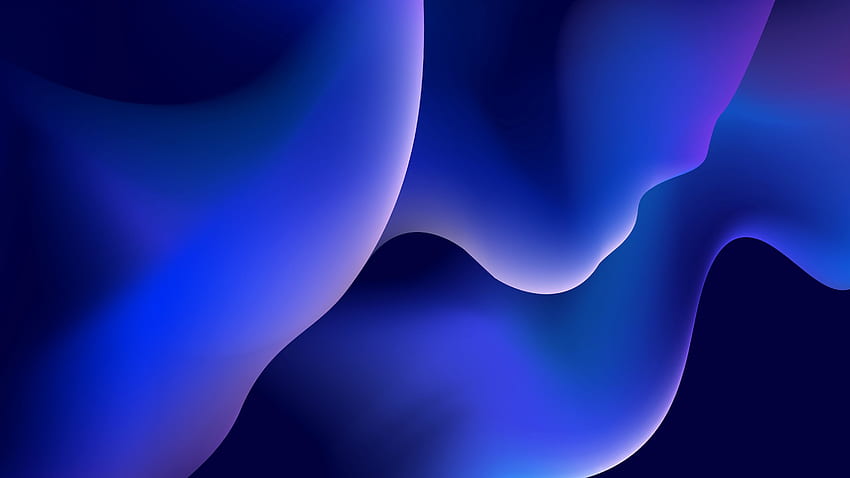 Blue waves, abstraction, close up HD wallpaper